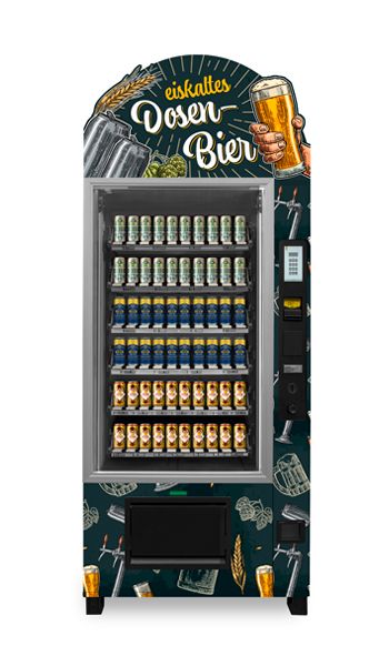 Bierautomat mit Werbefläche