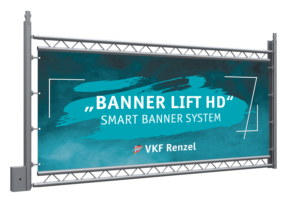 Banner Lift HD mit Duotraversen in silber