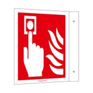 Allarme fuoco (manuale) segnale a bandiera