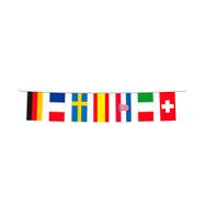 Vlaggenlijn EK-deelnemers