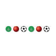 Vlaggenlijn „Voetbal / kerstbal“