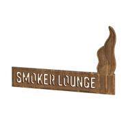 Placa de madera «Smoker Lounge», serie «Madera»