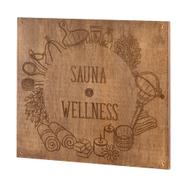 Placa de madeira Madera “Sauna & Wellness”