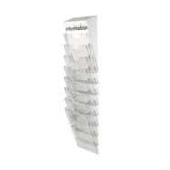8 Tier Wall Mounted Leaflet Holder 