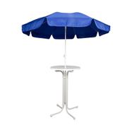 Combinazione di ombrellone e tavolo 