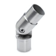 Inner Tube Connector - 90° up to + 90°, stainless steel effect