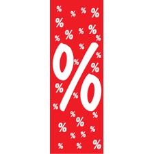 Ceiling Hanger "Percentage Symbol", in paper