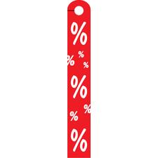 Deckenhänger „Prozentzeichen“, aus Hart-PVC
