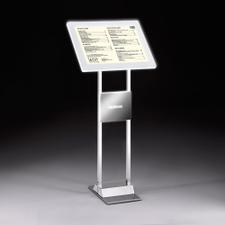 LED infodisplay med magnetramme "Stahl"