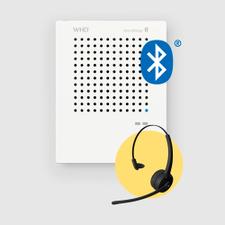 Interphone de guichet "VoiceBridge" - inclus le casque Bluetooth
