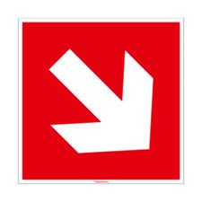 Flecha de dirección en diagonal