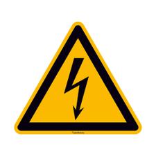 Opozorilo o električni napetosti
