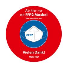 Стикер за под "Носете маска FFP2"