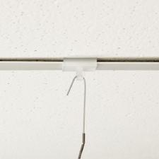 Plastový stropní úchyt, paralelní hák do stropních lišt