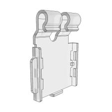 Adaptador gancho panel perf. p. SoluM 1,6" horiz
