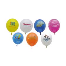 Balões coloridos, com impressão mediante pedido