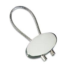 Keyring "Cable" glossy silver