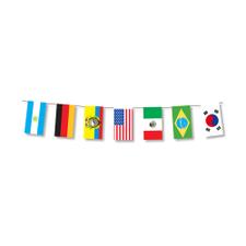 Lanț de steaguri de hârtie "32 de participanți la Cupa Mondială''