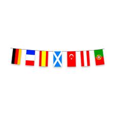 Flagkæde i papir, "24 VM-deltagere"