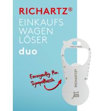 Żeton "Duo" firmy Richartz do wózków sklepowych