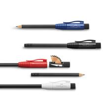 Le "crayon parfait" de Faber Castell, avec taille-crayon et gomme à effacer intégrés