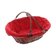 Shopping Basket "red / brown"