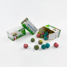Цветни топчета в сгъваема кутия