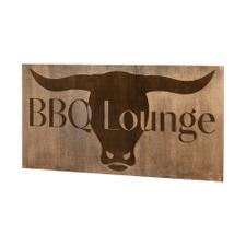 Placa de madera «BBQ Lounge», serie «Madera»