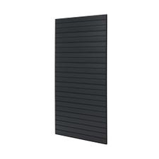 FlexiSlot® lamelna stena z okviirjem iz ogljično črne barve