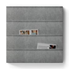 Functional de FlexiDeco/tablón con compartimentos de presentación, gris