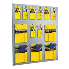 Multiple Section Hanging Brochure Wall "Slab"