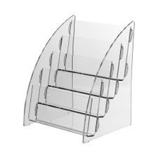 Stolni stalak za prospekte s četiri pretinca "Nigella" DIN A5 polegnuti format