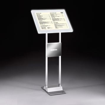 LED Infodisplay mit Magnetrahmen „Stahl“