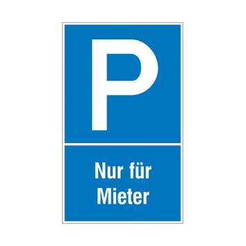 Parkplatz- und Halteverbotsschilder aus Aluminium