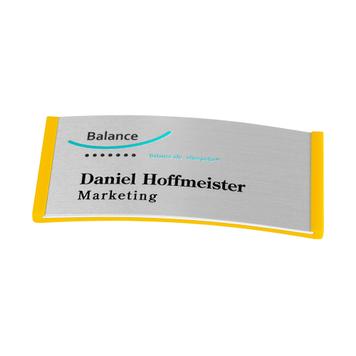Namensschild „Balance Alu-Complete“ inkl. Drucknebenkosten