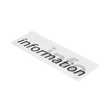 „Info-Modul-System“ Beschriftung