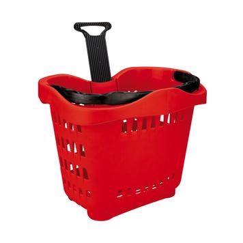 Roller Basket „TL-1“, Einkaufskorb 55 Liter, zum Ziehen und Tragen