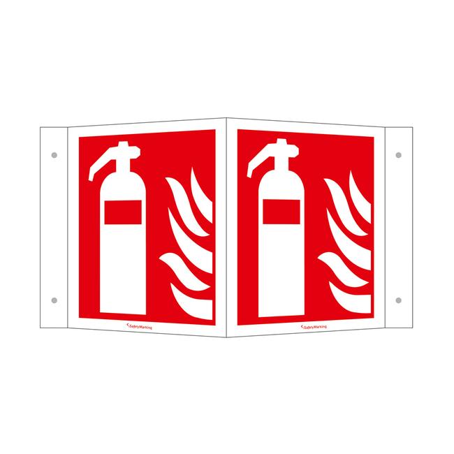 Brandschutz Winkelschild  Feuerlöscher Schild bestellen
