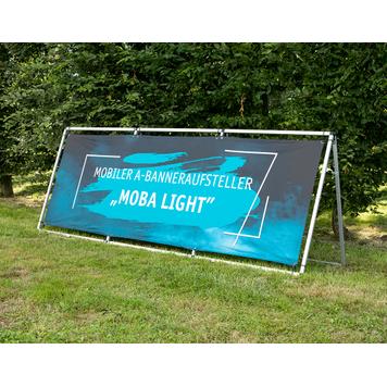 Mobiler A-Banneraufsteller „Moba Light“ für Bandenwerbung