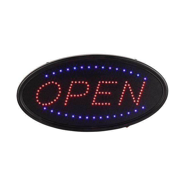 LED Leuchtschild „Open“ mit zwei Lichtmodi