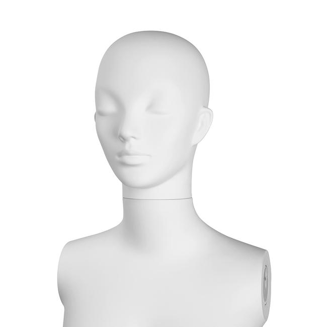MagiDeal Weiß Weibliche Schaufensterpuppe Kopf Haar Perücken Schmuck 